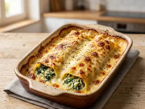 Cannellonis fondants brousse et épinards - Photo de présentation