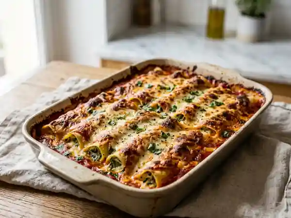 Cannelloni Fondants Ricotta et Épinards - Photo de présentation