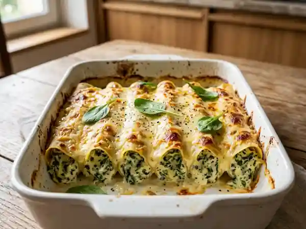 Cannelloni Fondants Épinards et Ricotta - Photo de présentation