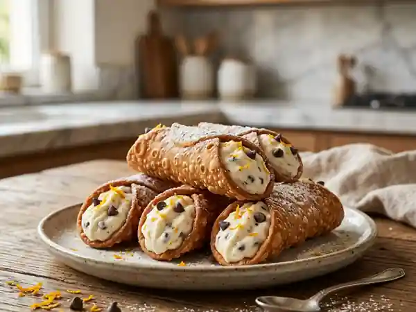 Cannoli Sicilien Authentique : Dessert Italien Incontournable - Photo de présentation
