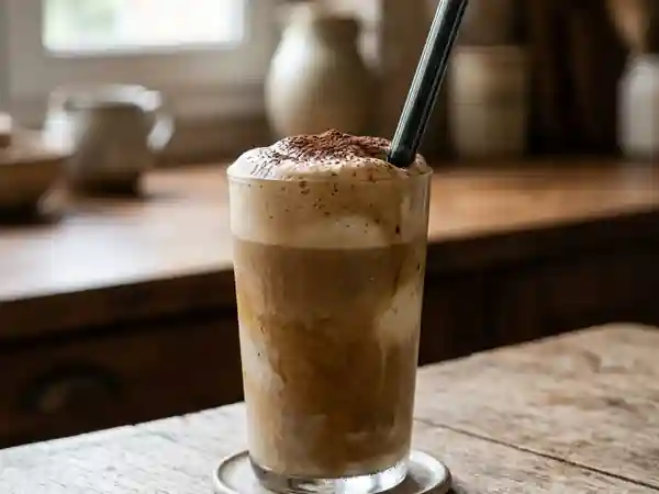 Cappuccino glacé onctueux et rafraîchissant - Photo de présentation