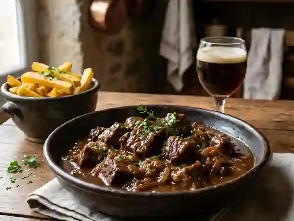 Carbonade flamande fondante au pain d'épices - Photo de présentation