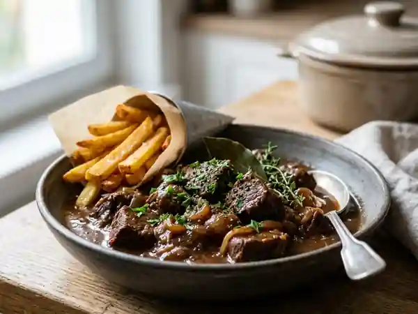 Carbonade flamande fondante au pain d'épices - Photo de présentation