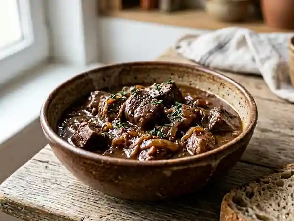 Carbonade flamande onctueuse à la bière brune - Photo de présentation