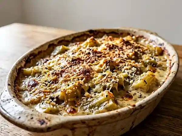 Cardons gratinés au fondant d'anchois - Photo de présentation
