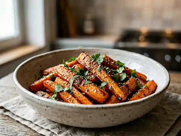 Carottes fondantes au miel et cumin - Photo de présentation