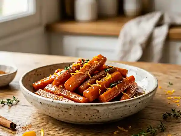 Carottes Fondantes à l'Orange et Cannelle - Photo de présentation