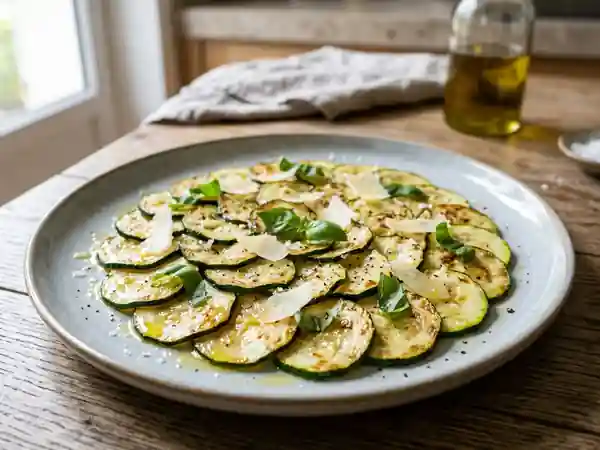 Courgettes dorées au citron et parmesan fondant - Photo de présentation