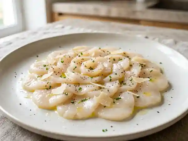 Carpaccio de Saint-Jacques au Parmesan - Photo de présentation