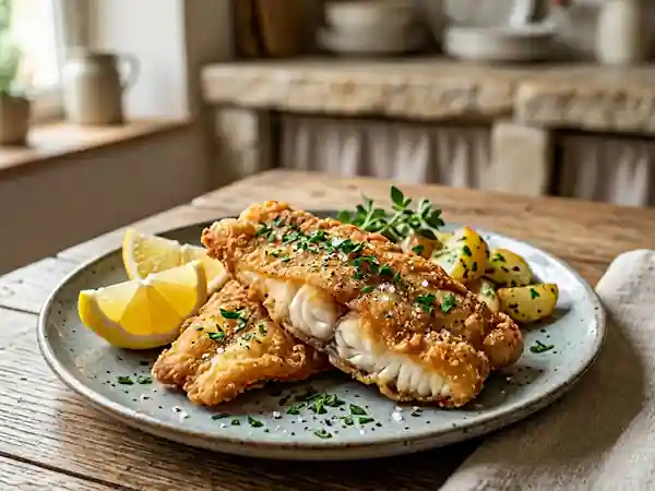 Carpe frite ultra-croustillante au citron - Photo de présentation