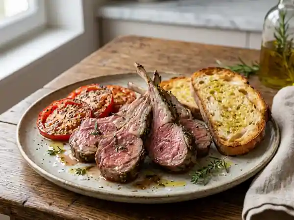 Carré d'agneau juteux à la provençale - Photo de présentation