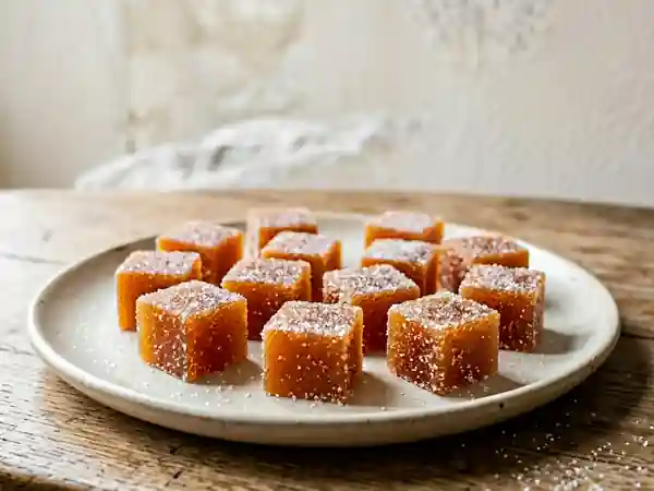 Carrés gourmands de pâte de fruit aux coings maison - Photo de présentation