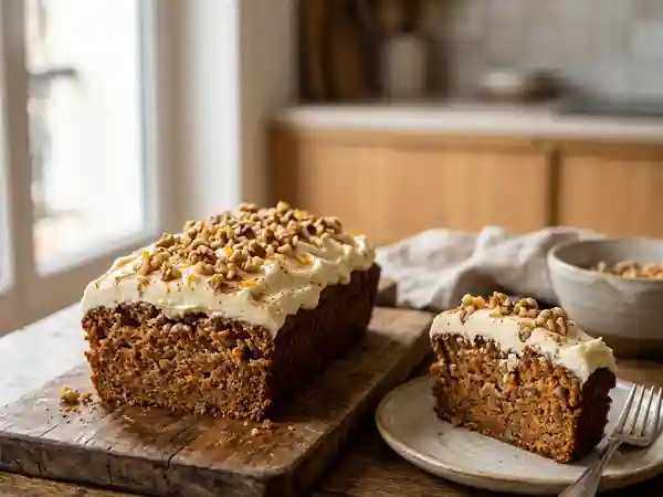Carrot Cake moelleux aux épices et noix - Photo de présentation