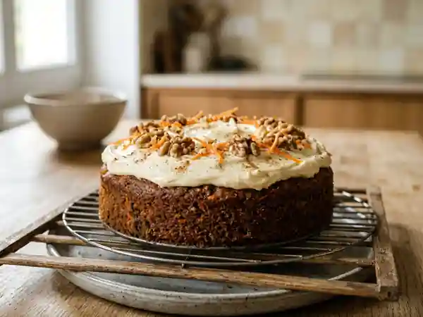 Carrot Cake moelleux aux noix, recette gourmande et facile - Photo de présentation