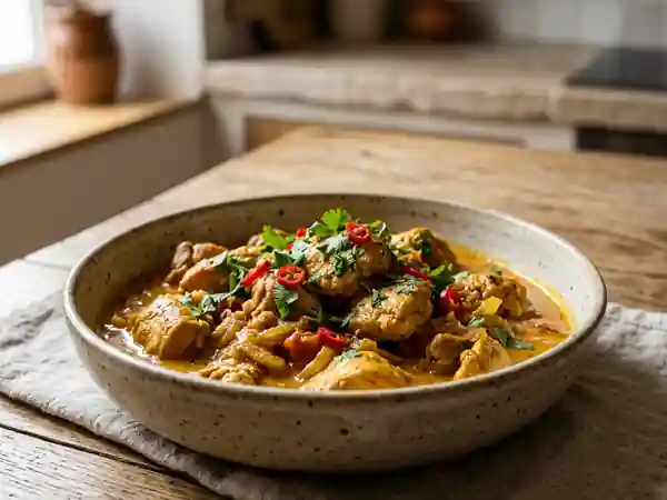 Carry de poulet fondant au lait de coco - Photo de présentation