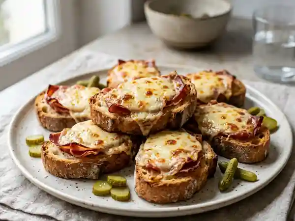 Casse-dents croustillants au jambon et fromage - Photo de présentation