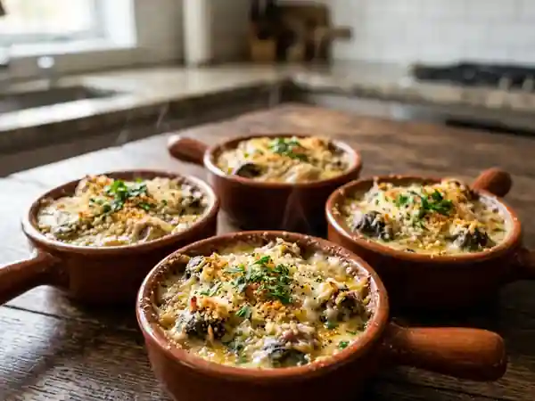 Cassolettes d'escargots au Roquefort fondu - Photo de présentation
