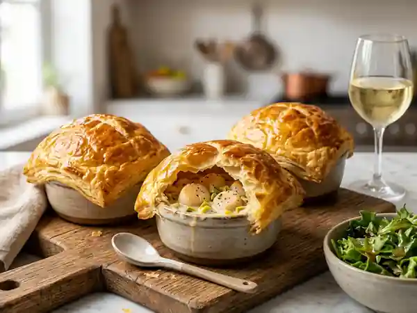 Pétoncles lutés aux poireaux fondants - Photo de présentation