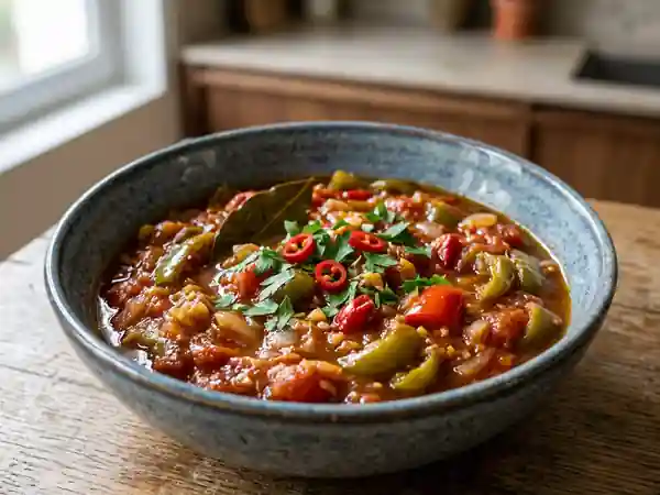 Catchucha fondante aux piments et tomates - Photo de présentation