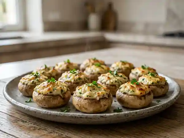 Champignons Farcis Fondants au Carré Frais - Photo de présentation