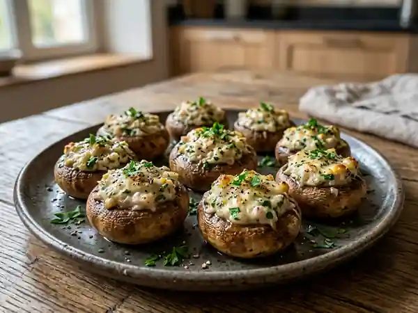 Champignons rôtis au Tartare fondant - Photo de présentation
