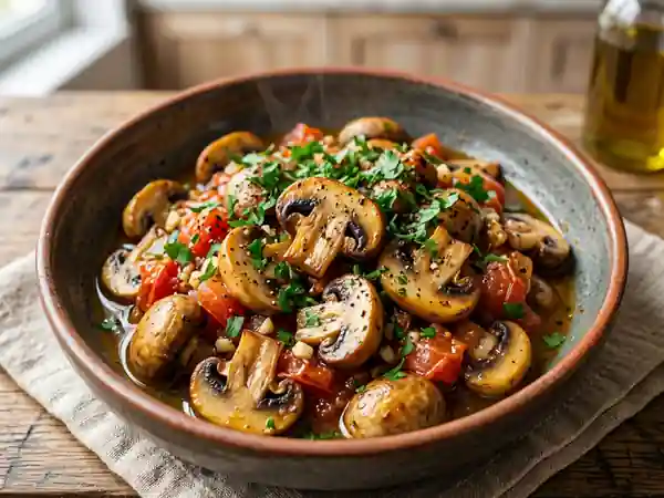 Champignons rissolés à la provençale - Photo de présentation