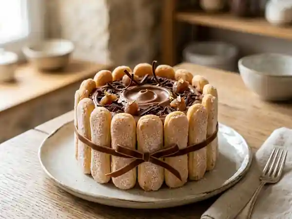 Charlotte Fondante Marron & Chocolat Noir - Photo de présentation