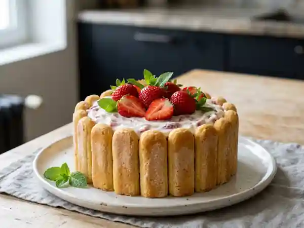 Charlotte aux Fraises Fondante et Légère - Photo de présentation