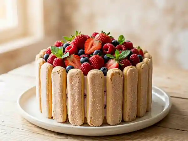 Charlotte aux fruits légère et gourmande - Photo de présentation