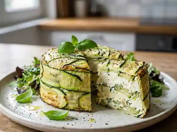 Charlotte de courgettes légère au Carré Frais, recette facile et gourmande - Photo de présentation