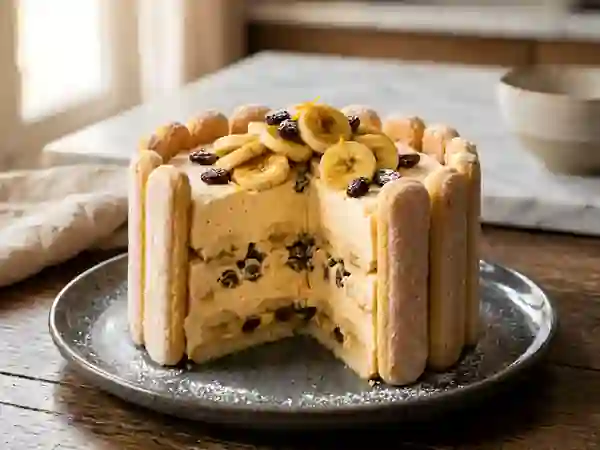 Charlotte banane et raisins - Photo de présentation