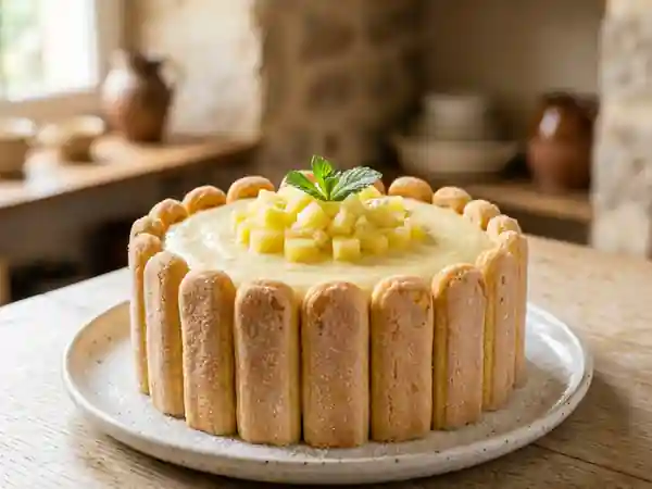 Charlotte Nuage à l'Ananas et Fromage Blanc - Photo de présentation