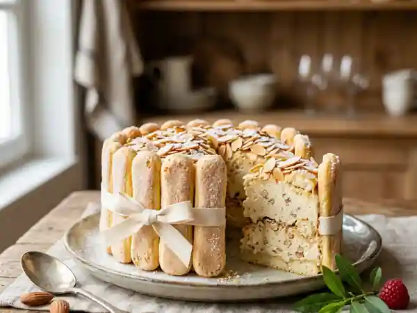 Charlotte Malakoff aux Amandes : Dessert Gourmand et Raffiné - Photo de présentation