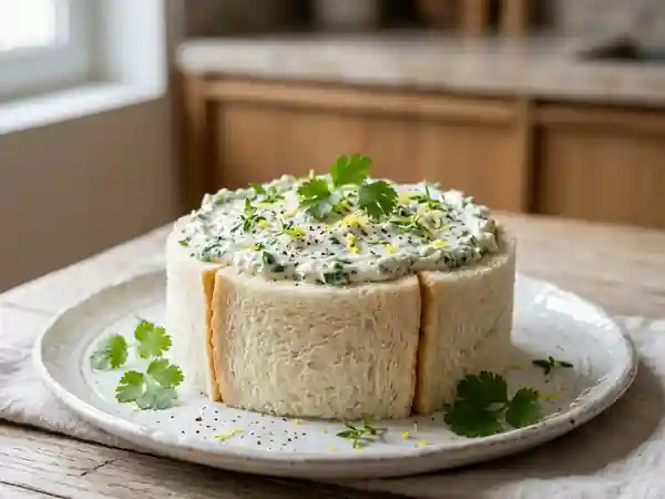 Charlotte Fondante au Fromage Frais et Coriandre - Photo de présentation
