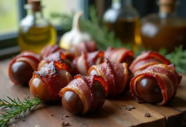 Châtaignes rôties au lard parfumé : recette gourmande et facile