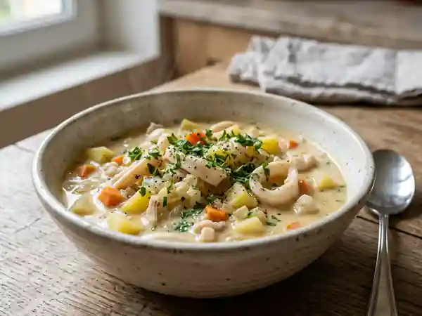 Chaudrée de sèches à la Fourasine : recette traditionnelle et savoureuse - Photo de présentation