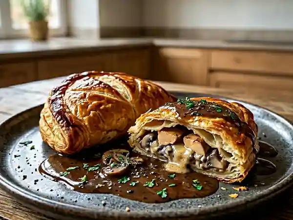 Chaussons Croustillants au Foie Gras et Champignons - Photo de présentation