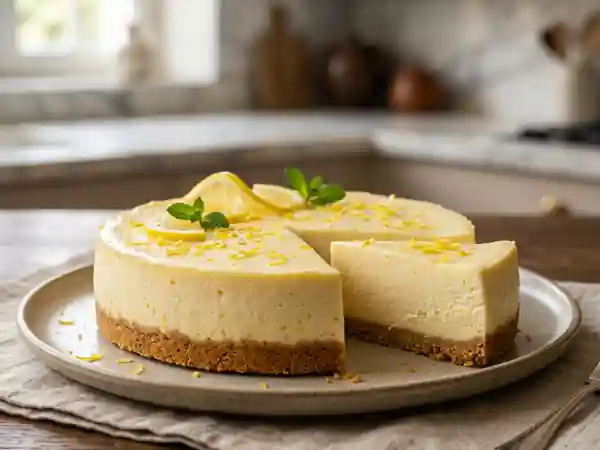 Cheesecake au citron fondant et acidulé - Photo de présentation