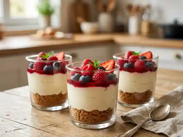Cheesecake fondant spéculoos et fruits rouges - Photo de présentation