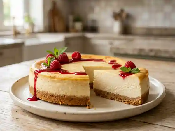 Cheesecake Crémeux au Carré Frais : Dessert Facile et Rapide - Photo de présentation