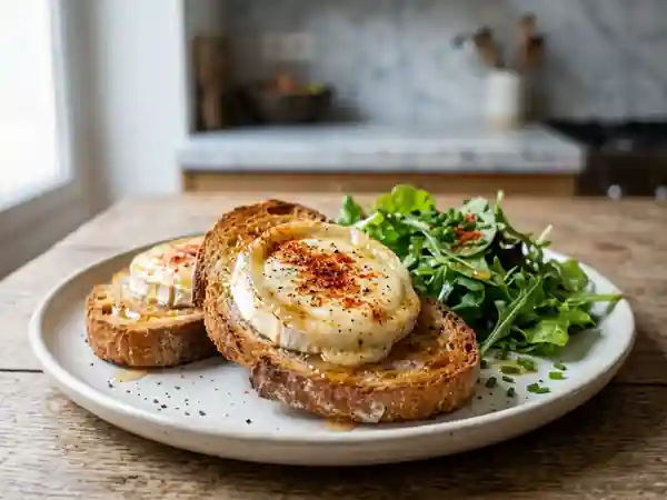 Chèvre Chaud au Piment d'Espelette : Recette Savoureuse et Épicée - Photo de présentation