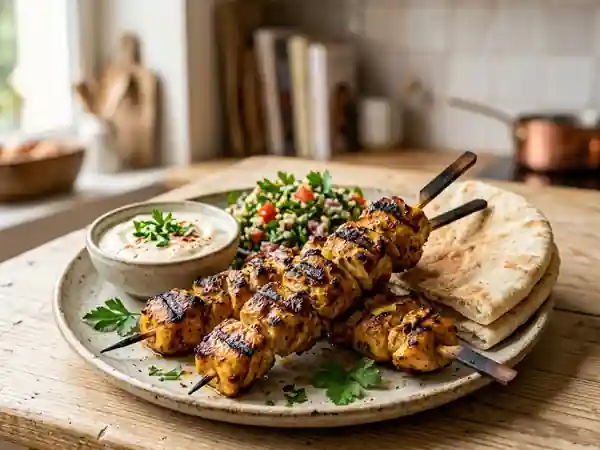 Chich Taouk Libanais : Poulet Mariné Grillé Authentique - Photo de présentation