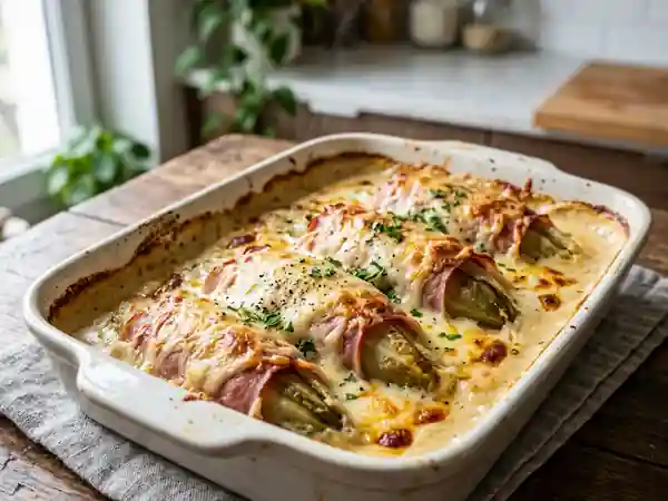 Endives au jambon gratinées et fondantes - Photo de présentation