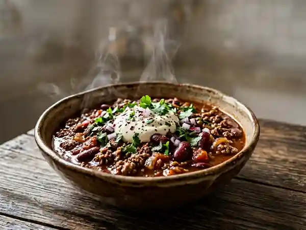 Chili con carne facile et savoureux pour une personne - Photo de présentation