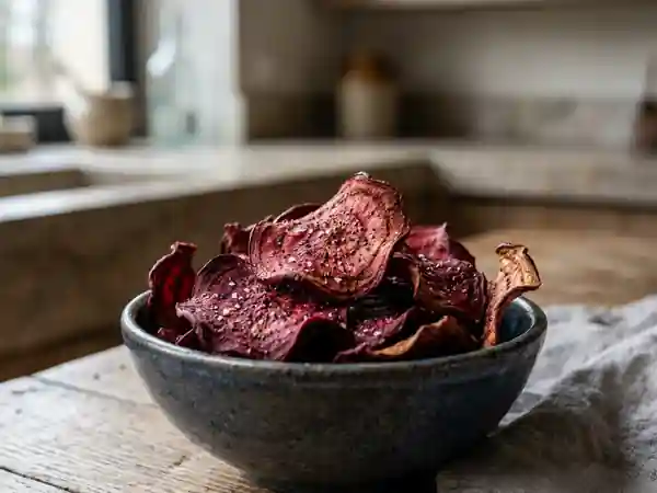 Chips de betterave croustillantes maison : recette facile et saine - Photo de présentation
