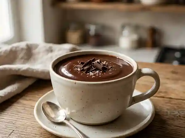 Chocolat chaud fondant sans farine : recette gourmande et facile - Photo de présentation
