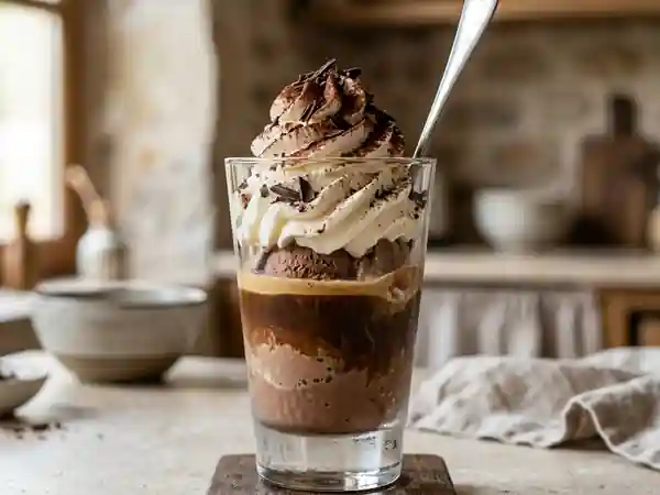 Chocolat liégeois gourmand : recette facile et rapide - Photo de présentation