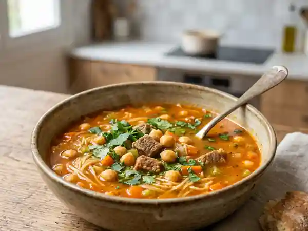 Chorba Algérienne Traditionnelle aux Légumes et Épices - Photo de présentation