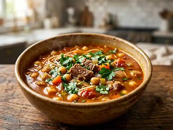 Chorba Algérienne Traditionnelle : Soupe Épicée et Réconfortante - Photo de présentation