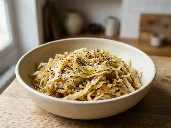 Chou blanc braisé au carvi - Photo de présentation
